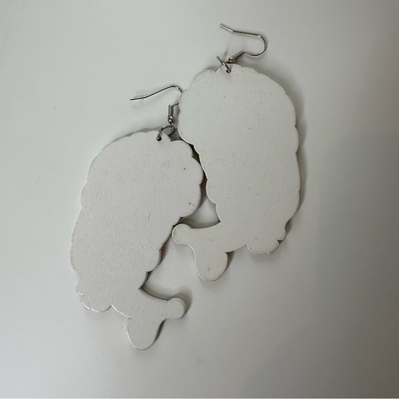 Set of 3 wooden earrings - Picture 5 of 15